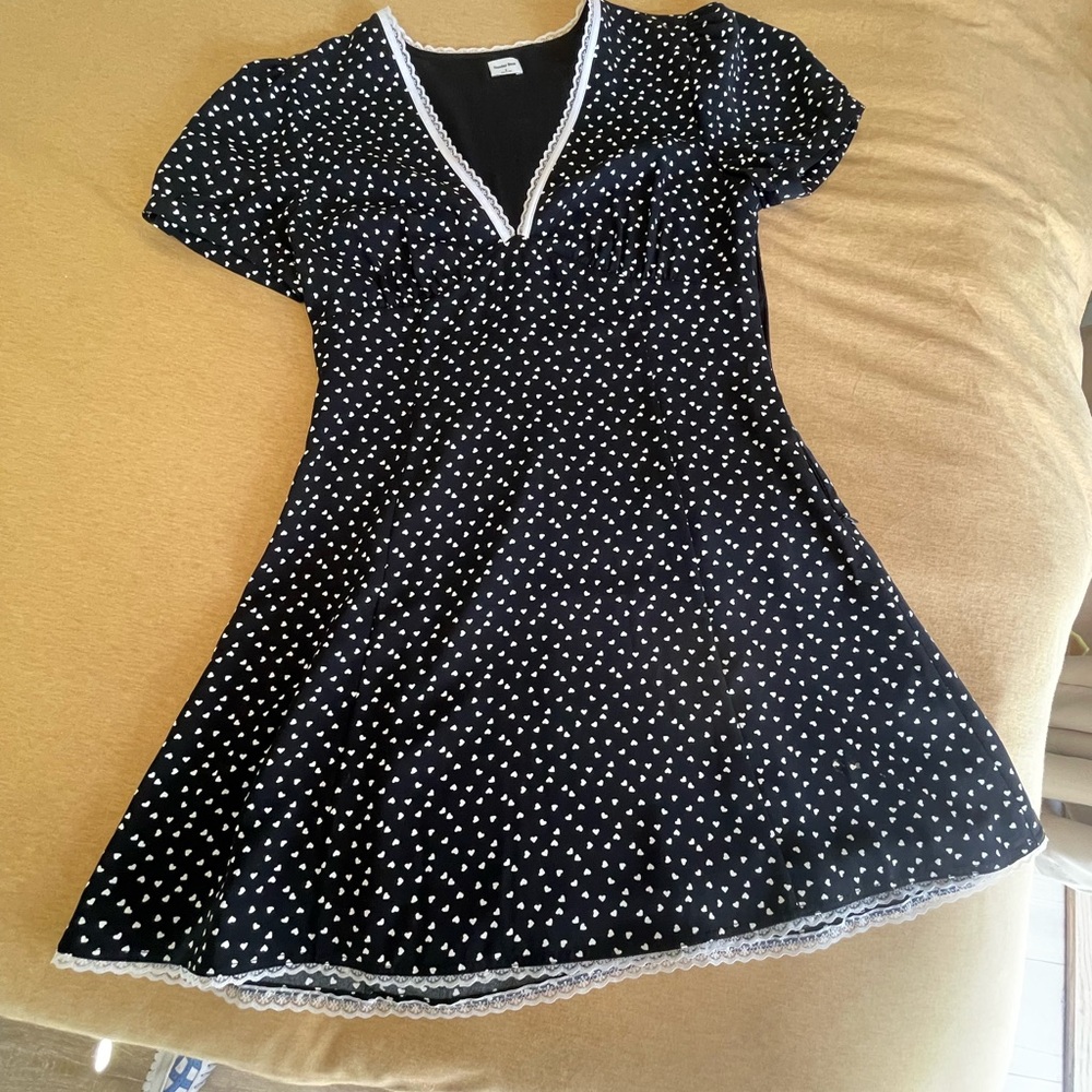 Sunday Best Black and White Heart Dress